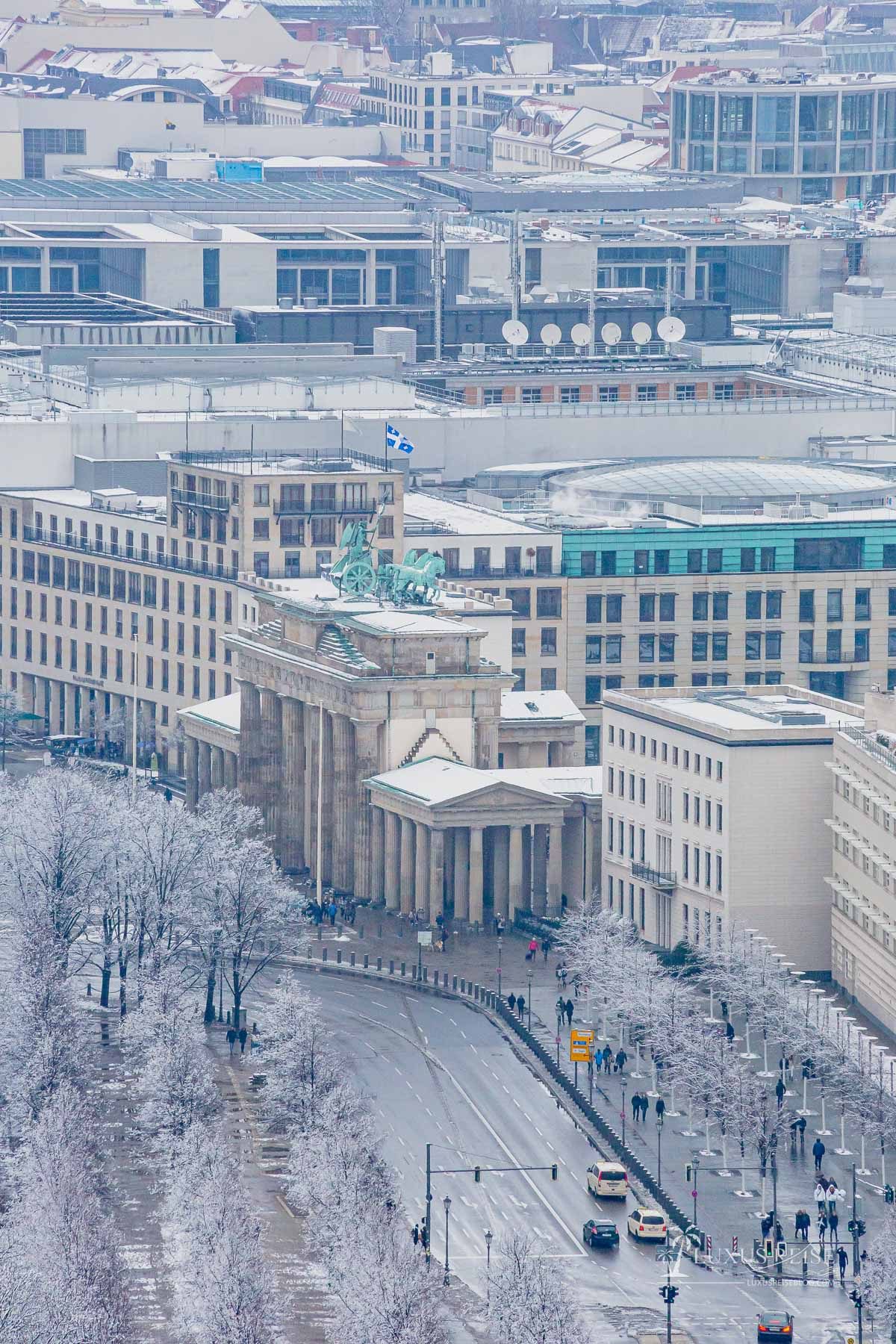 Aussichtsplattform Panorama Punkt Berlin - Potsdamer Platz - Blick über die Stadt - Aussicht Alexanderplatz Alex Fernsehturm, Brandenburger Tor