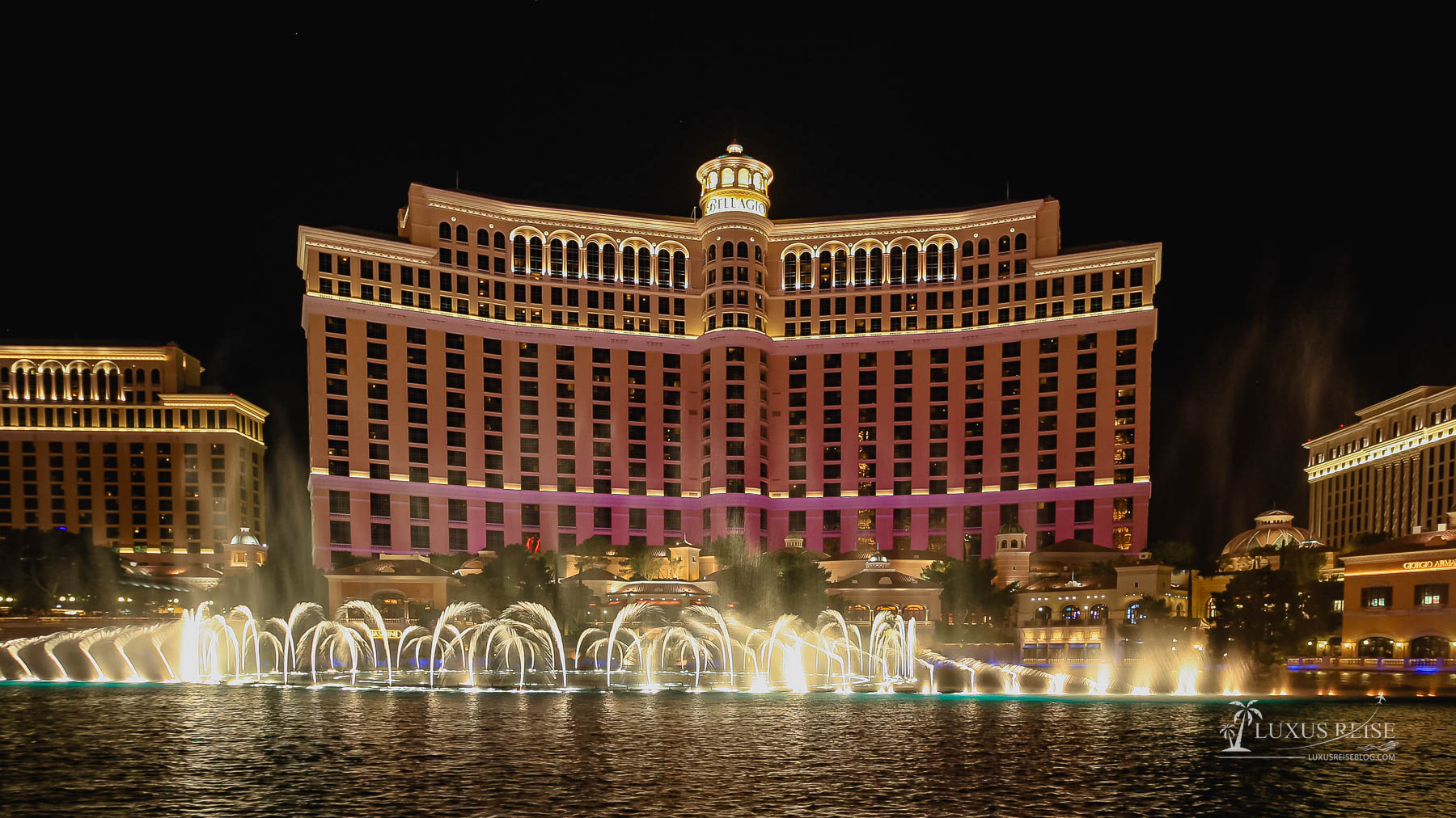 Bellagio Hotel und Casino Las Vegas, Nevada - Fountains und Lich